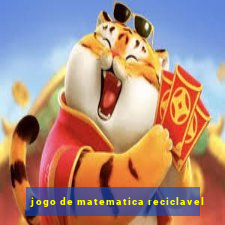 jogo de matematica reciclavel